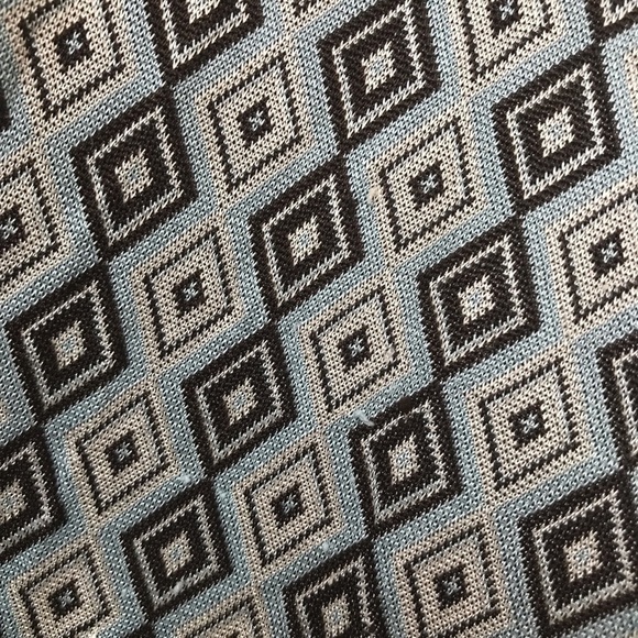 VINTAGE Metamorphosis geometric art deco print sleeveless dress Jr size XL - Picture 6 of 10